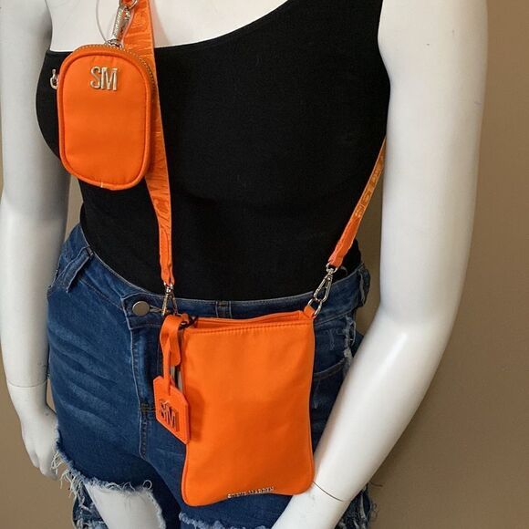 NWT Steve Madden Mini Crossbody Bag - Neon Orange - Picture 6 of 12